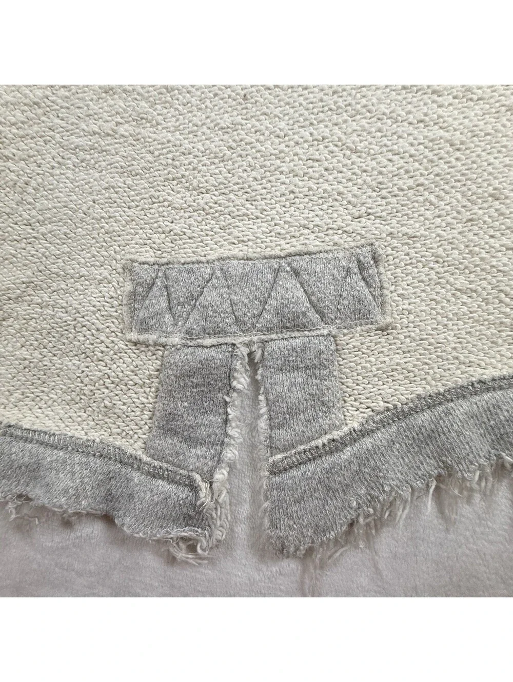 Free People Women’s Small Zip Hoodie Raw Edge Colorblock Boho Oversized